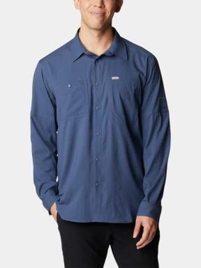 Columbia Silver Ridge Utility Lite Long Sleeve Shirt férfi hosszú ujjú túraing kék színben 1