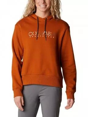 Columbia Columbia Lodge Hoodie női kapucnis pulóver narancssárga színben 1