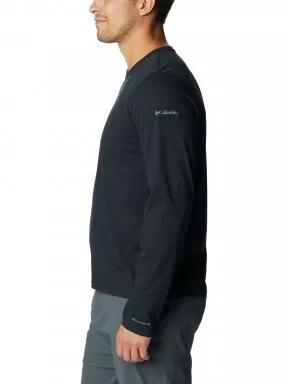 Columbia Csc Alpine Way II LS Tee férfi hosszú ujjú sport póló fekete színben 3
