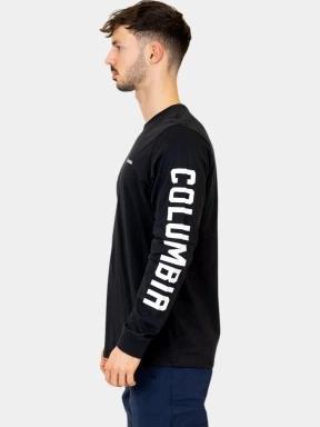 Columbia Rockaway RIVer Graphic LS Tee férfi hosszú ujjú póló fekete színben 3