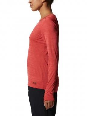 Mountain Hardwear Mighty Stripe Long Sleeve női hosszú ujjú sport póló piros színben 3
