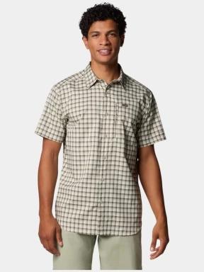 Columbia Silver Ridge Utility Lite Novelty Short Sleeve Shirt férfi rövid ujjú túraing zöld színben 1