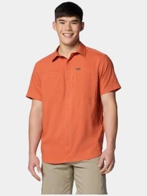 Columbia Silver Ridge Utility Lite Short Sleeve Shirt férfi rövid ujjú túraing piros színben 1