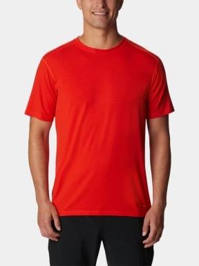 Columbia M Endless Trail Running Tech Tee férfi rövid ujjú sport póló piros színben 1