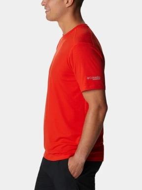 Columbia M Endless Trail Running Tech Tee férfi rövid ujjú sport póló piros színben 3