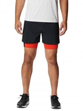 Columbia M Endless Trail 2 In 1 Short férfi sport rövidnadrág fekete színben 1