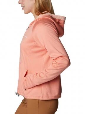 Columbia Boundless Trek Grid Fleece női kapucnis pulóver rózsaszín színben 3