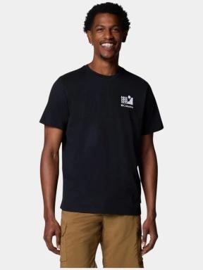 Columbia Explorers Canyon Back SS Tee férfi rövid ujjú póló fekete színben 1