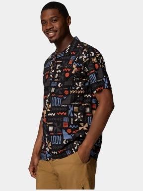 Columbia Pine Canyon Short Sleeve Shirt férfi rövid ujjú ing fekete színben 3