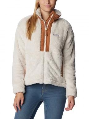 Columbia Boundless Discovery Sherpa Full Zip női polár pulóver homok színben 1