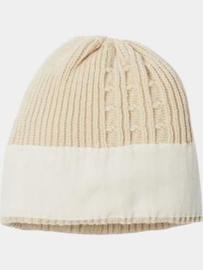 Columbia Agate Pass Cable Knit Beanie női kötött sapka homok színben 3