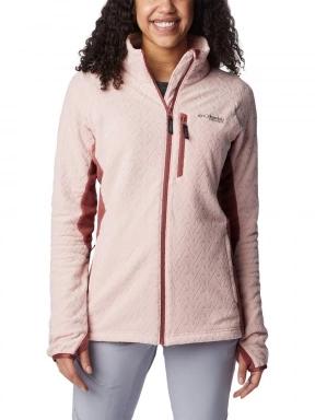 Columbia Titan Pass 3.0 Full Zip Fleece női polár pulóver rózsaszín színben 1