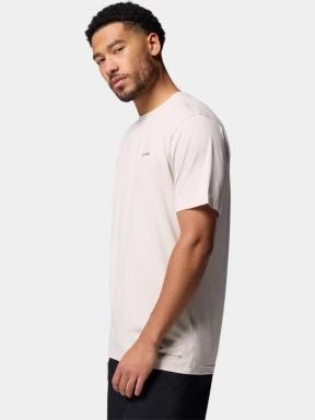 Columbia Kwick Hike Back Graphic Short Sleeve Tee férfi rövid ujjú sport póló homok színben 3