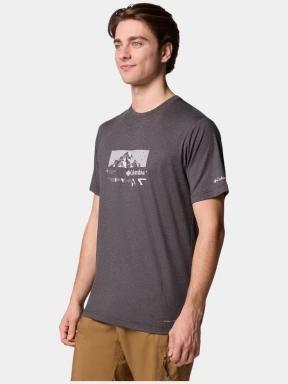 Columbia Kwick Hike Graphic SS Tee férfi rövid ujjú sport póló fekete színben 3