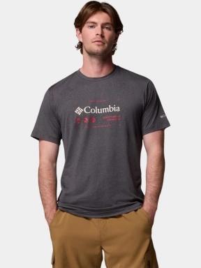 Columbia Kwick Hike Graphic Short Sleeve Tee férfi rövid ujjú sport póló fekete színben 1