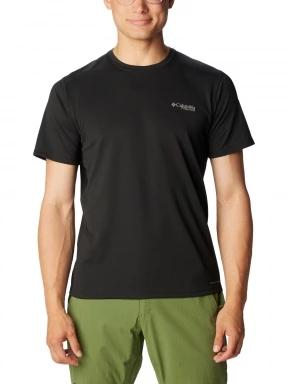 Columbia Summit Valley Short Sleeve Crew férfi rövid ujjú sport póló fekete színben 1