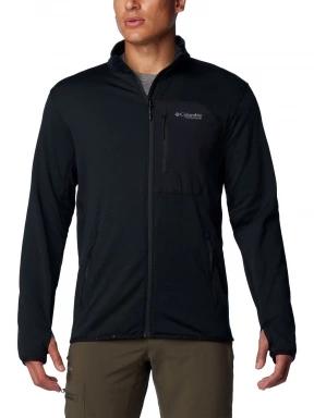 Columbia Triple Canyon Grid Fleece Full Zip férfi polár pulóver fekete színben 1