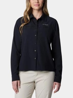 Columbia Summit Valley Woven Long Sleeve Shirt női hosszú ujjú túraing fekete színben 1