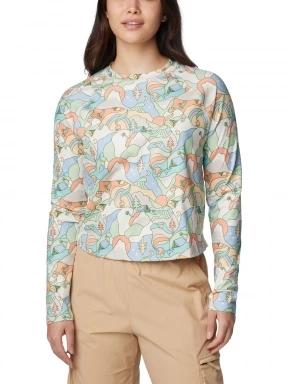 Columbia Boundless Trek Active Long Sleeve Shirt női hosszú ujjú póló homok színben 1