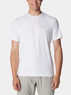 Columbia Tech Trail Crew Neck II férfi rövid ujjú sport póló fehér színben 1