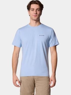 Columbia Tech Trail Crew Neck II férfi rövid ujjú sport póló kék színben 1
