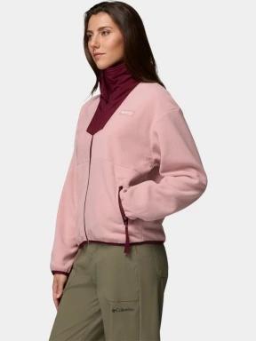 Columbia Sequoia Grove Full Zip Fleece női polár pulóver rózsaszín színben 3