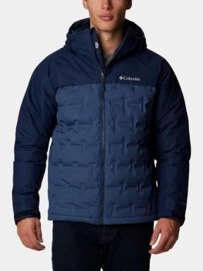 Columbia Grand Trek III Down Hooded Jacket férfi pehelykabát kék színben 1