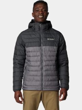Columbia Powder Lite II Hooded Jacket férfi steppelt átmeneti kabát szürke színben 1