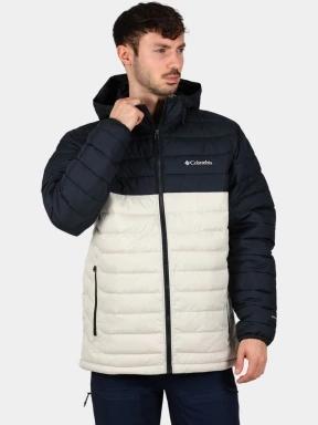 Columbia Powder Lite II Hooded Jacket férfi steppelt átmeneti kabát homok színben 1