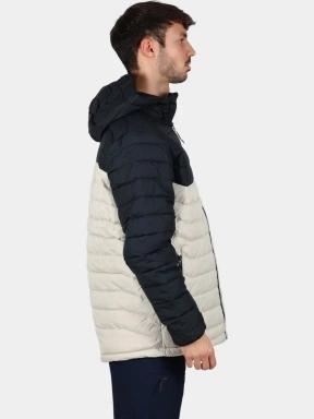 Columbia Powder Lite II Hooded Jacket férfi steppelt átmeneti kabát homok színben 3