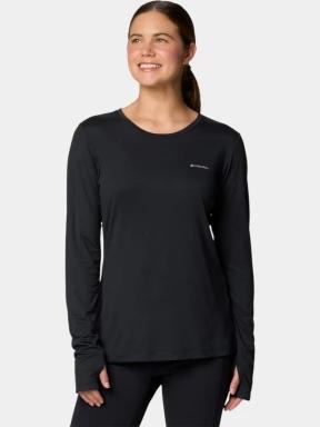 Columbia Sloan Ridge Long Sleeve Shirt női hosszú ujjú sport póló fekete színben 1
