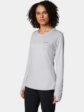 Columbia Sloan Ridge Long Sleeve Shirt női hosszú ujjú sport póló szürke színben 3