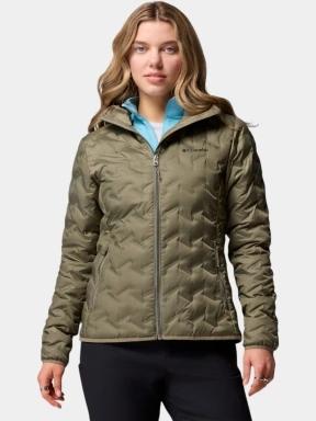 Columbia Delta Ridge II Down Hooded Jacket női pehelykabát zöld színben 1