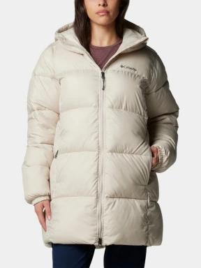 Columbia Puffect II Mid Hooded Jacket női télikabát homok színben 1