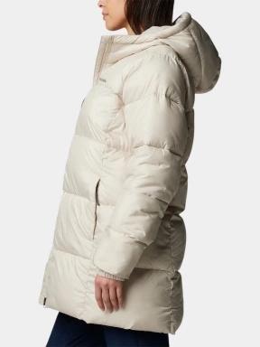 Columbia Puffect II Mid Hooded Jacket női télikabát homok színben 3