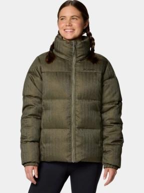 Columbia Puffect Herringbone Jacket női télikabát zöld színben 1