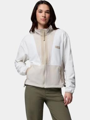 Columbia Backbowl II Full Zip Fleece női polár pulóver homok színben 1