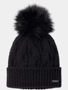 Columbia Boundless Days Cable Knit Pom Beanie női bojtos sapka fekete színben 1