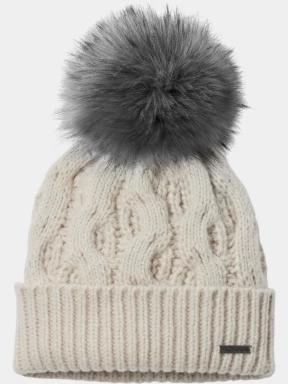 Columbia Boundless Days Cable Knit Pom Beanie női bojtos sapka homok színben 1