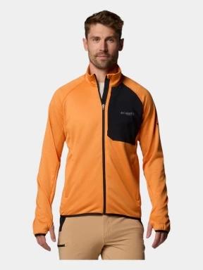 Columbia Triple Canyon Grid Fleece FZ II férfi polár pulóver narancssárga színben 1