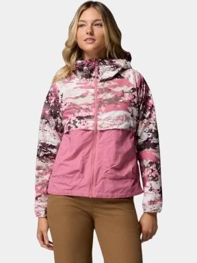 Columbia Spire Valley Printed Windbreaker női széldzseki rózsaszín színben 1
