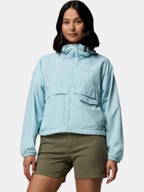 Columbia Spire Valley Cropped Windbreaker női széldzseki világoskék színben 1