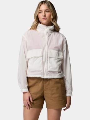 Columbia Paracutie Cropped Cargo Windbreaker női széldzseki fehér színben 1