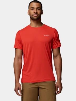 Columbia Zero Rules Light Short Sleeve Crew férfi rövid ujjú sport póló piros színben 1