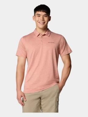 Columbia Tech Trail Utility Polo férfi galléros póló piros színben 1