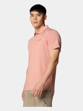 Columbia Tech Trail Utility Polo férfi galléros póló piros színben 3