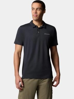 Columbia Tech Trail Utility Polo férfi galléros sport póló fekete színben 1