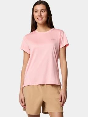 Columbia Bluevista Hill Short Sleeve Crew női rövid ujjú sport póló rózsaszín színben 1
