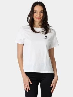 Columbia Rolling Bend Graphic Short Sleeve Shirt női rövid ujjú póló fehér színben 1