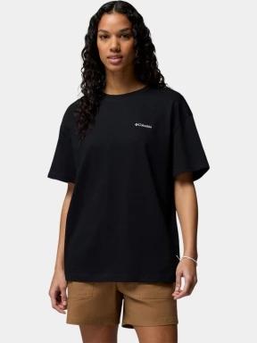 Columbia Rolling Bend Graphic Oversized Tee női rövid ujjú póló fekete színben 1